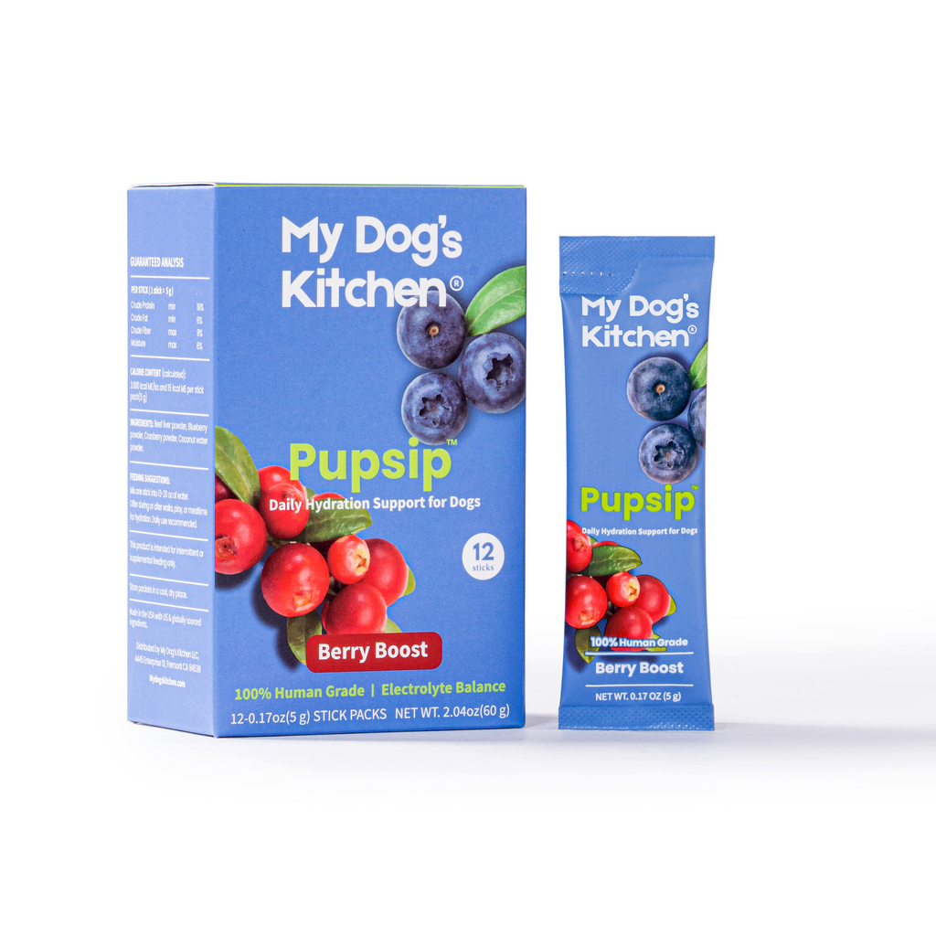 PupSip:  Berry Boost All Natural Hydration mix for dogs – 12 sticks